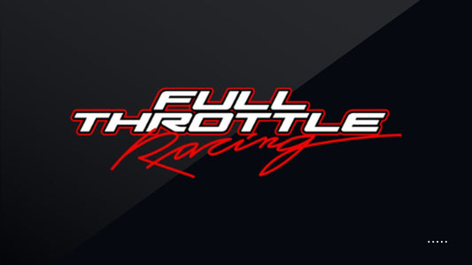 FULL THROTTLE RACING DECAL 12X3 1/2 15 ENTRIES